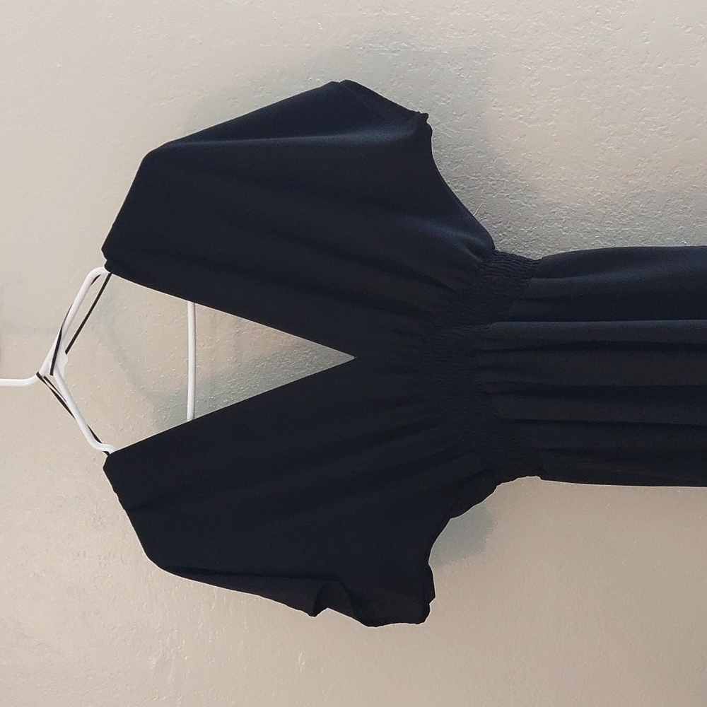 Women's black size small high low ruffle dress - Picture 6 of 7